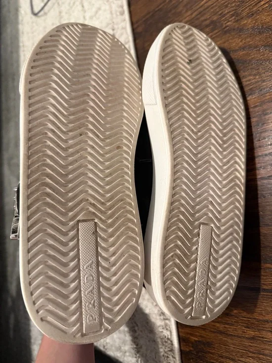 Prada Black High-Top Sneaker with Silver Studded Strap - Picture 8 of 8